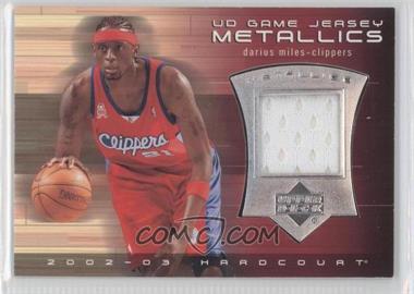 2002-03 Upper Deck Hardcourt - UD Game Jersey Metallics #DM-J - Darius Miles