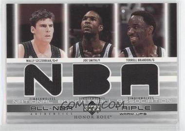 2002-03 Upper Deck Honor Roll - All-NBA Authentic Triple Warm-ups #WS/JS/TB - Wally Szczerbiak, Joe Smith, Terrell Brandon