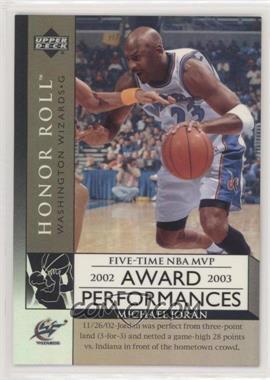 2002-03 Upper Deck Honor Roll - Award Performances #AP14 - Michael Jordan