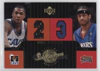 Dual Jerseys - Allen Iverson, Dajuan Wagner #/325