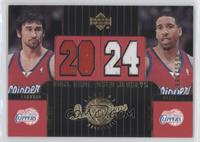 Dual Game-Used Jerseys - Marco Jaric, Andre Miller #/1,500