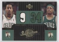 Dual Game-Used Jerseys - J.R. Bremer, Paul Pierce [EX to NM] #/1,500