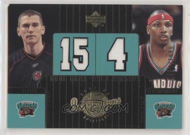 2002-03 Upper Deck Inspirations - [Base] #119 - Dual Game-Used Jerseys - Cezary Trybanski, Stromile Swift /1500 [EX to NM]