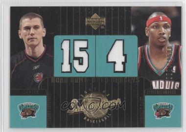 2002-03 Upper Deck Inspirations - [Base] #119 - Dual Game-Used Jerseys - Cezary Trybanski, Stromile Swift /1500