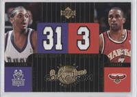 Dual Game-Used Jerseys - Jamal Sampson, Shareef Abdur Rahim #/1,500