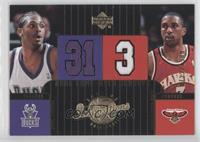 Dual Game-Used Jerseys - Jamal Sampson, Shareef Abdur Rahim #/1,500