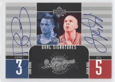 2002-03 Upper Deck Inspirations - [Base] #133 - Dual Signatures - Jason Kidd, Juan Dixon /275