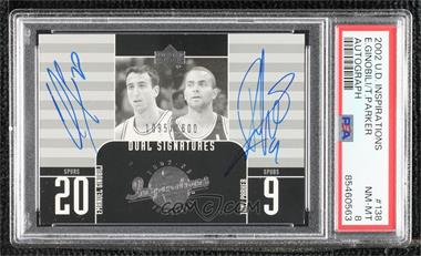 2002-03 Upper Deck Inspirations - [Base] #138 - Dual Signatures - Emanuel Ginobili, Tony Parker /1600 [PSA 8 NM‑MT]