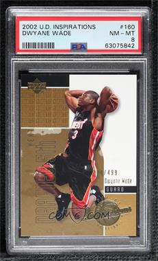 2002-03 Upper Deck Inspirations - [Base] #160 - 2003 Draft - Dwyane Wade /499 [PSA 8 NM‑MT]