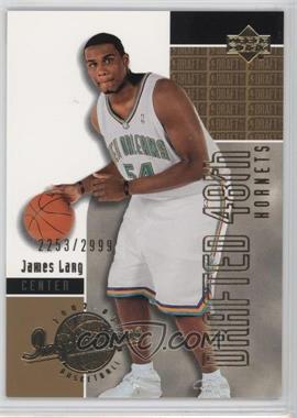 2002-03 Upper Deck Inspirations - [Base] #188 - 2003 Draft - James Lang /2999