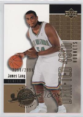 2002-03 Upper Deck Inspirations - [Base] #188 - 2003 Draft - James Lang /2999