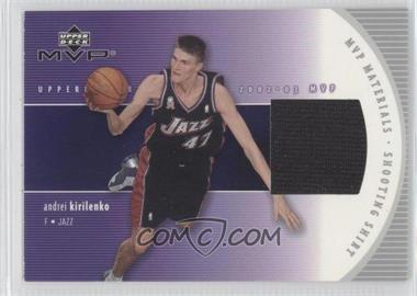 2002-03 Upper Deck MVP - MVP Materials - Shooting Shirt #AK-S - Andrei Kirilenko