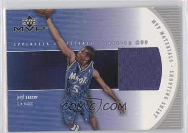 2002-03 Upper Deck MVP - MVP Materials - Shooting Shirt #JS-S - Jeryl Sasser