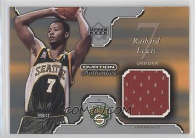 2002-03 Upper Deck Ovation - Authentics - Uniform #RL-U - Rashard Lewis