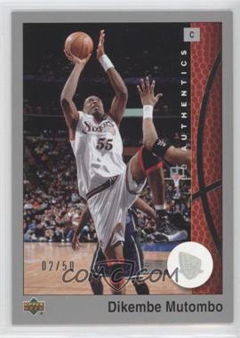 2002-03 Upper Deck UD Authentics - [Base] - Rainbow #50 - Dikembe Mutombo /50