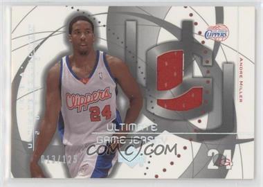 2002-03 Upper Deck Ultimate Collection - Ultimate Game Jerseys - Silver #AM - Andre Miller /125 [EX to NM]