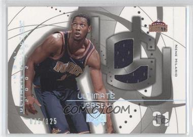 2002-03 Upper Deck Ultimate Collection - Ultimate Game Jerseys - Silver #NH - Nenê /125
