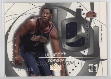 2002-03 Upper Deck Ultimate Collection - Ultimate Game Jerseys - Silver #NH - Nenê /125