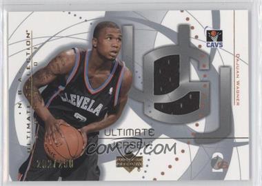 2002-03 Upper Deck Ultimate Collection - Ultimate Game Jerseys #DW - Dajuan Wagner /250