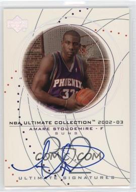 2002-03 Upper Deck Ultimate Collection - Ultimate Signatures #AS-S - Amar'e Stoudemire