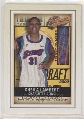 2002 Fleer Authentix WNBA - [Base] #107 - Sheila Lambert /2002