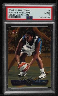 2002 Fleer Ultra WNBA - [Base] - Gold Medallion #5 - Natalie Williams [PSA 9 MINT]