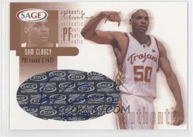 2002 Sage - Authentic Autograph - Bronze #A9 - Sam Clancy /370