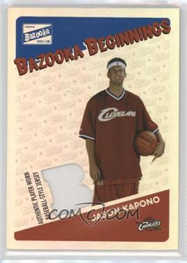 2003-04 Bazooka - Bazooka Beginnings Memorabilia - Foil #BBE-JK - Jason Kapono /25