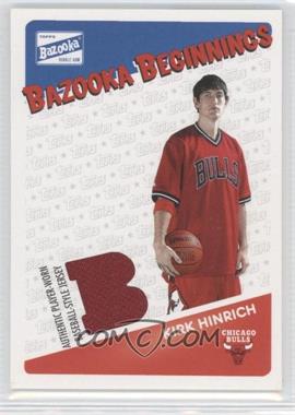 2003-04 Bazooka - Bazooka Beginnings Memorabilia #BBE-KH - Kirk Hinrich