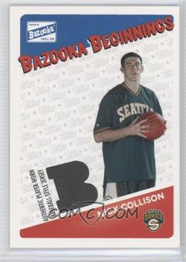 2003-04 Bazooka - Bazooka Beginnings Memorabilia #BBE-NC - Nick Collison