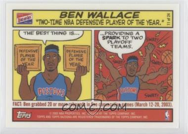 2003-04 Bazooka - Comic Strip #11 - Ben Wallace