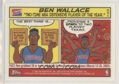 2003-04 Bazooka - Comic Strip #11 - Ben Wallace