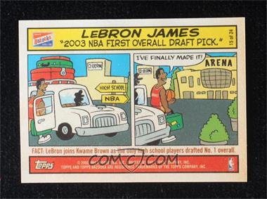 2003-04 Bazooka - Comic Strip #15 - LeBron James