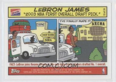 2003-04 Bazooka - Comic Strip #15 - LeBron James