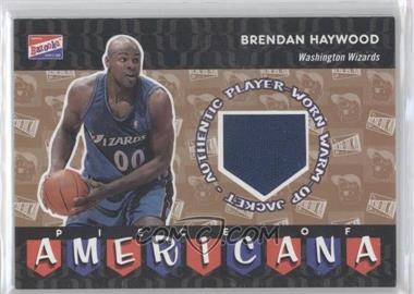 2003-04 Bazooka - Piece of Americana Memorabilia #PA-BH - Brendan Haywood