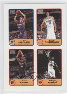 2003-04 Bazooka - Stickers #35 - Casey Jacobsen, Nikoloz Tskitishvili, Shane Battier, Antonio McDyess