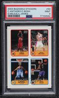 LeBron James, Darko Milicic, Carmelo Anthony, Chris Bosh [PSA 9 MINT]