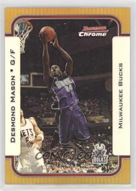 2003-04 Bowman - [Base] - Chrome Gold Refractor #14 - Desmond Mason /50