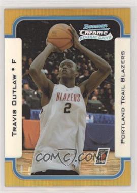 2003-04 Bowman - [Base] - Chrome Gold Refractor #143 - Rookies - Travis Outlaw /50