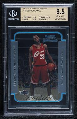 2003-04 Bowman - [Base] - Chrome #123 - Rookies - LeBron James [BGS 9.5 GEM MINT]