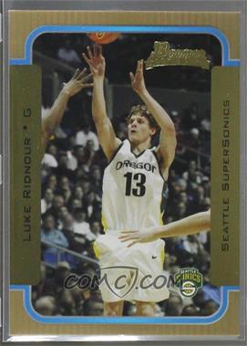 2003-04 Bowman - [Base] - Gold #155 - Rookies - Luke Ridnour [Noted]
