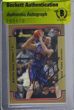 2003-04 Bowman - [Base] - Gold #25 - Keith Van Horn [BAS Authentic]