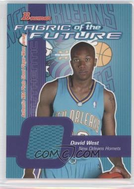 2003-04 Bowman - Fabric of the Future #FF-DWE - David West