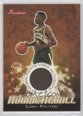 2003-04 Bowman - Rookie Recall Relics #RRE-GP - Gary Payton