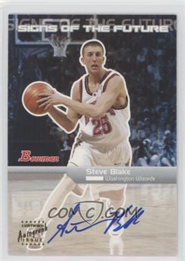 2003-04 Bowman - Signs of the Future #SFA-SB - Steve Blake