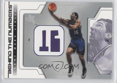 2003-04 E-X - Behind The Numbers - Game Used #PS-BTNGU - Peja Stojakovic