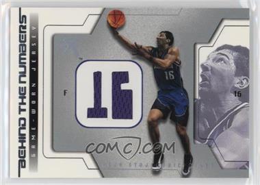 2003-04 E-X - Behind The Numbers - Game Used #PS-BTNGU - Peja Stojakovic [EX to NM]