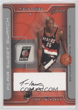 2003-04 Flair - Sweet Swatch - Autographs #SSA-TO - Travis Outlaw /200