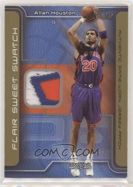 2003-04 Flair - Sweet Swatch - Gold Patch Missing Serial Number #SSP-AH - Allan Houston [EX to NM]