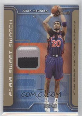 2003-04 Flair - Sweet Swatch - Gold Patch #SSP-AH - Allan Houston /50